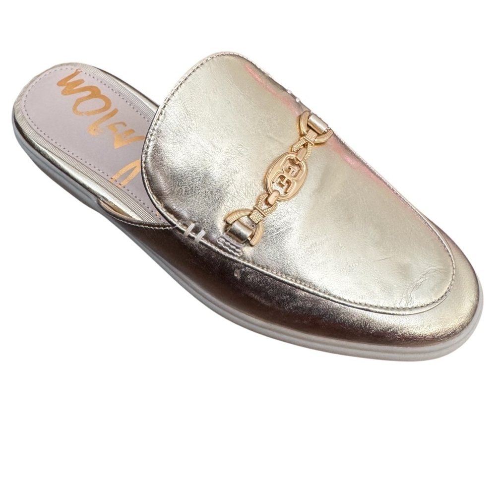 Sam Edelman Gold Kira Bit Mule New